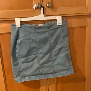 Jean mini skirt
